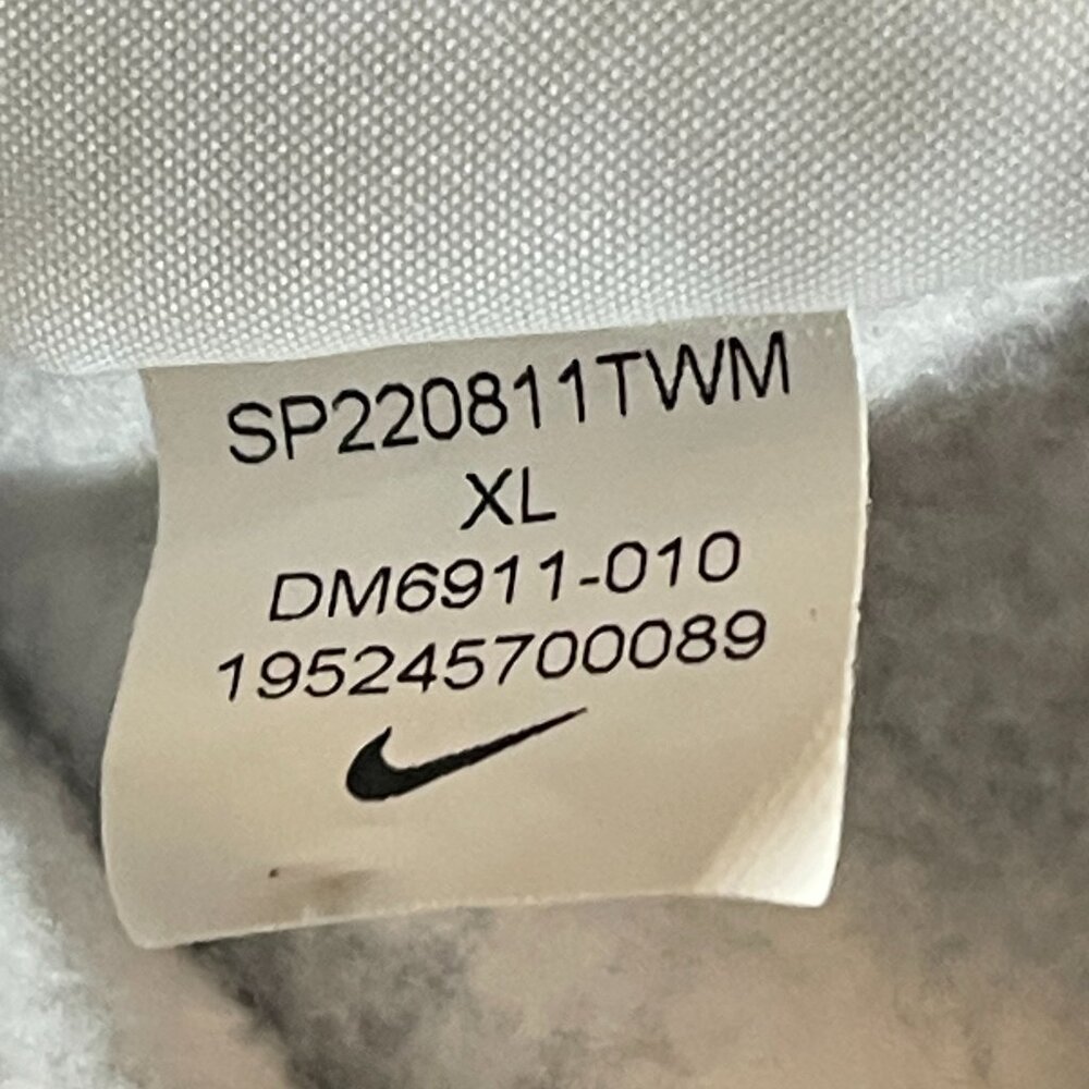 Nike Sports Essentials Hoodie XL Black Gray All Over Logo Streetwear - Picture 7 of 8